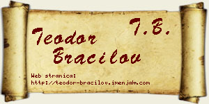 Teodor Bracilov vizit kartica